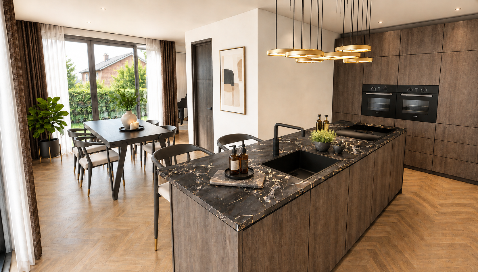 Keuken in een woningvisualisatie