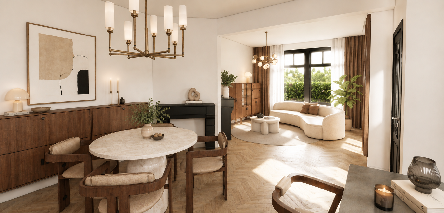 Van een donkere, verouderde woning naar een lichte en sfeervolle leefruimte. – foto 3