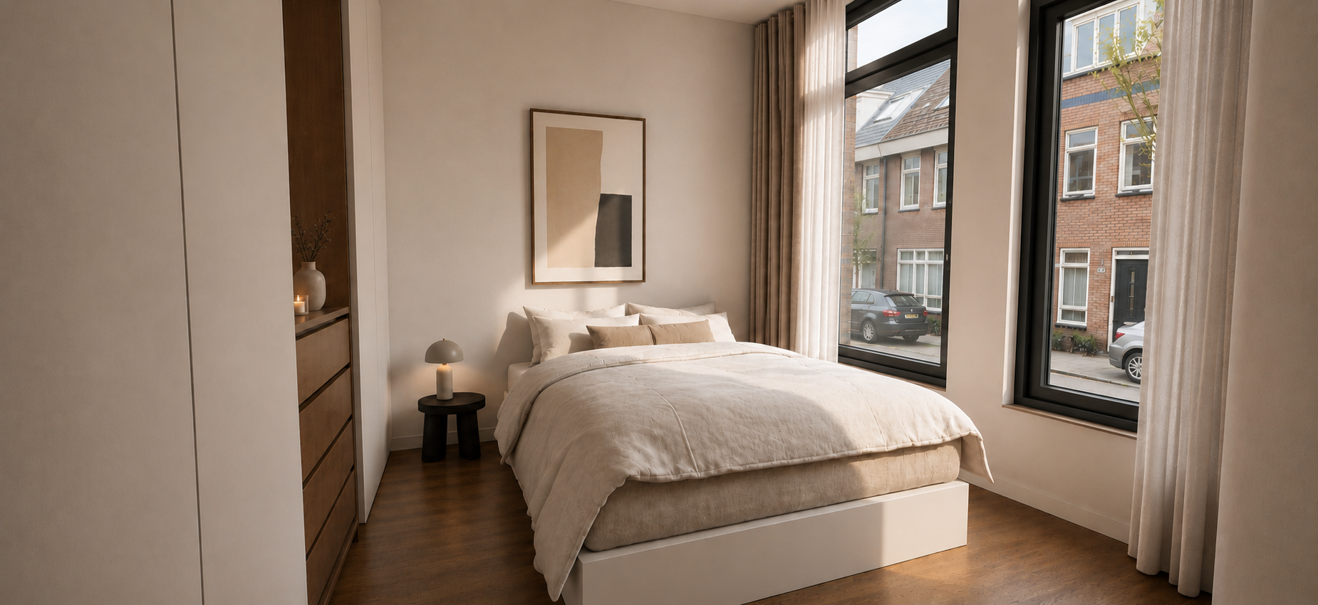 Van een kleine benedenwoning met een vreemde indeling naar een sfeervolle ruimte met open keuken. – foto 3