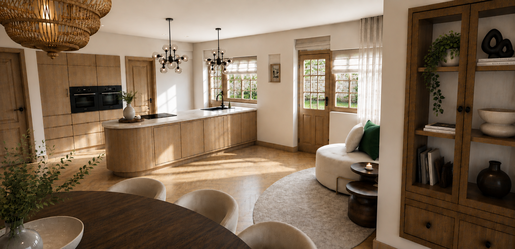 Van een gedateerde, oorspronkelijk dubbele woning naar een royale woonkeuken met ruimte voor een extra zitplek. – foto 2